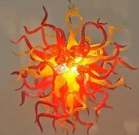 LED Moderne Kronleuchter Blumendesign Mini billige Glaskunstkette Pendelleuchte Handgemachte geblasene Glas Kronleuchter Beleuchtungsvorrichtungen