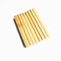 Natuurlijke bamboe zeepbak zeep lade houder opslag zeep rack plaat box container voor bad douche bathroom ZC0043