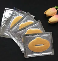 2020 kobiet Gold Collagen Crystal Kryształ nawilżający wargi Folia do zimowych kryształowych kolagenów do ust maska ​​DHL