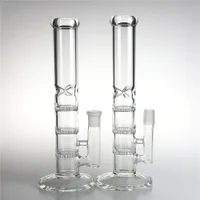 10.5 pouces Bong Tuyaux d'eau avec 3 beycom Clear Clear épais Pyrex Beaker ReCyller Heady Glass DAB Plateaux Bongs 18mm pour fumer
