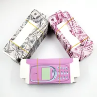 50pcs grossist falska ögonfransar pengar förpackning kartong kontant box rosa anpassad mobiltelefon mobil 3d fransar holografiska lådor