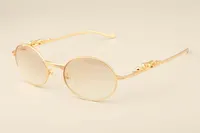 2019 neue ultraleichte quadratischen Leopard-Diamant-Gold-Tempel Sonnenbrille 6384084 Mode-Modelle für Männer Sonnenbrillen, Sonnenblende