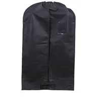 Non Woven Suit Overcoat Dust Proof Cover High Quality Black Clothing Storage Bag Travel Garment Carrier 5xh Ww