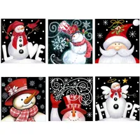 25 * 25 CM Completa Broca 5D Kits de Pintura De Diamante de Natal Papai Noel Bordado Cross Stitch kits sala mosaico padrão Home Decor
