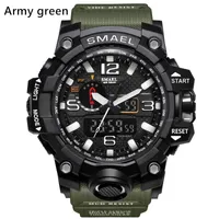 새로운 smael relogio 남성의 스포츠 시계, LED 크로노 그래프 손목 시계, 군사 시계, 디지털 시계, 남성 소년을위한 좋은 선물, 수송선