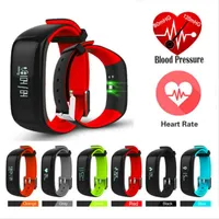 Heart Rate Monitor intelligente Wristband P1 Smartband Orologi Blood Pressure intelligente Bracciale Fitness per Android Phone