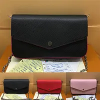 핸드백 지갑 가방 패션 여성 가방 어깨 가방 고품질 가방 원래 상자 시리즈 코드 크기 21 * 11 * 2 cm M61276 LB100