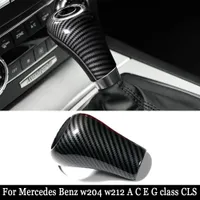 Voor MERCEDES-BENZ W204 W212 Carbon Fiber Interior Gear Shift Cover Auto Stickers en Decals Styling voor A C E G Class CLS-accessoires