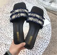 X1Free Shipping New Europe och US Summer Cool tofflor New Fashion Bow Sandals Beach Sandaler Dekorerad med Nitar