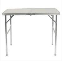 Mode Gratis Frakt Grossist 90 x 60 x 70cm Hem Använd Aluminium Alloy Folding Table White