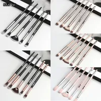 MAANGE 6pcs spazzole di trucco set Pro sopracciglio ombretto in polvere Eyeliner occhi Miscela Concealer Shading Make Up Tool Kit di spazzola cosmetici