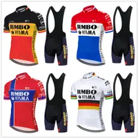 Tour De France 2020 Pro Team Jumbo Висма Велоспорт Джерси Установить летний велосипед Одежда MTB велосипед Джерси нагрудник шорты комплект Ropa Ciclismo