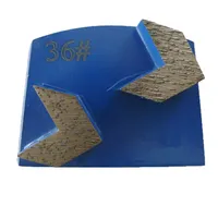 KD-B10 Lavina Diamant-Schleifschuh Diamant-Schleifscheibe mit zwei Pfeil Segmenten für Beton und Terrazzo Boden 9 Stück One Set