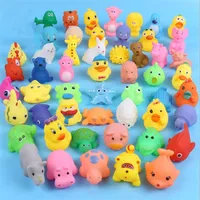 Niños dibujos animados animal juguete bebé baño juego agua juguete pequeño amarillo pato animal amasado vocalización juguete q1006