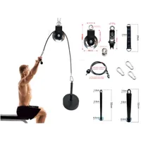 Fitness Pulley Cable Machine Attachment System Arm Biceps Triceps Blaster Hand Strength Trainning Home Gym Workout Accessories