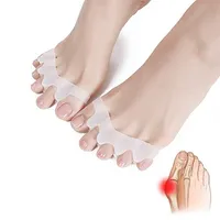 Gel Silicone Bunion Corrector Toe Separatorer Foot Treatment Straightener Spreader Care Tool Hallux Valgus Pro Massager