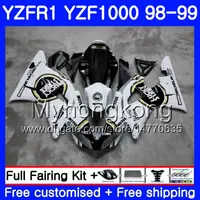 Bodywork Lucky Strike för Yamaha YZF R 1 YZF1000 YZF-R1 1998 1999 ram 235HM.39 YZF-1000 YZF R1 98 99 YZF 1000 YZFR1 98 99 Kroppsfeoking