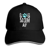 Dog Mom AF Baseball Cap Adjustable Peaked Sandwich Hats Unisexe Men Women Baseball Sports Outdoors Hip-hop Cap