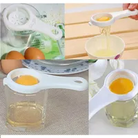 Caseiro plástico branco ovo yolk separador separador cozinha cozinha cozinhar gadget ferramenta branco separador ovo branco