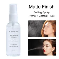 50ml Maquillaje de maquillaje Spray Acabado mate Ajuste de botella Spray Control de aceite Natural de larga duración Make Up Fix Spray base