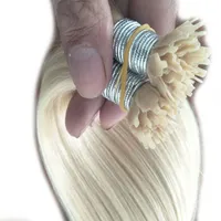 100 Human Indian Hair 1G Strand 200s Fan Tip in Hair Extensions Gratis DHL