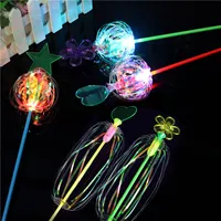 Funny Magic Toy Sparkling Spindle Wand Amazing Rotate Colorful Bubble Shape Glow Stick Toys For Kid Children Gifts MF9991301M