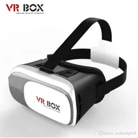 VR Box 3D Очки Гарнитура Виртуальная Реальность Телефоны Виртуальная Реальность Телефоны Чехол Google Картонный фильм Пульт дистанционного управления для смартфона VS VS Gear Головки Установка Пластиковые VRBoxes Оптовая продажа 1080P 1 Сет