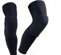 Moneycomb Sock Sock Esporte Basquetebol Esportes Joelheira Acolchoado Knee Brace Compaction Knee Manga Do Joelho Protetor Almofadas