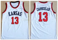Wilt Chamberlain Kansas Jayhawks College White Retro Classic Basketball Mens Stitched personal Number name Jerseys