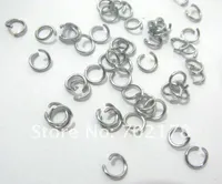 100st 8mm Nya Billiga Pärlor Smycken Resultat Hot Open Jump Split Rings Connector för DIY Smycken Resultat