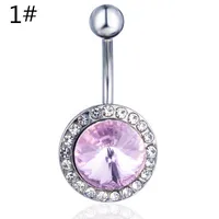 2019 NewPiercing Belly Dance Jewelry Europe And The United States Set With A Fixed Round Navel Navel Ring Navel Nail