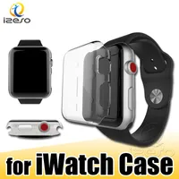 Pour Apple Watch Case PC CLEAR PROTECTOR COUVERTURE POUR IWATCH SERIES 5 4 3 2 44MM 40mm 42mm 38mm 38mm Coffre couverts IZESO