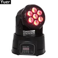 LED 7x10W RGBW 4IN1 Moving Head Stage lights DMX512 Mini Laser Stage lighting For Disco DJ Music Bar Party KTV Night Light