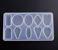 1台のPCシリコーンエポキシ樹脂型DIYジュエリー作りネックレスペンダントチャームマーディングハンドメイド工芸品幾何学的形状専門のギフト