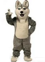 Fabrika yeni Husky Köpek Maskot Kostüm Yetişkin Karikatür Karakter Mascota Mascotte Kıyafet Suit Fantezi Elbise Parti Karnaval Kostüm