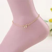 Temperamento dei gioielli Butterfly Lady Anklet Simple Gold Plated Anklet