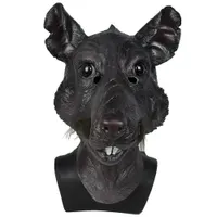 Máscara de Halloween de la película de Splinter cabeza completa de látex máscara del traje de Cosplay del partido de la rata