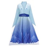 Nouvelle princesse congelée Cosplay Cosplay Costumes Costumes Costumes Enfants Hiver Robe Robes Enfants Vêtements de fête en coton 412 ans