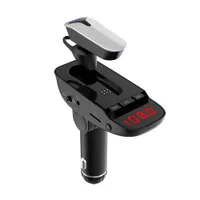 ER9 autolader draadloze headset met één klik Antwoord voor veilig rijden snel opladen handsfree handsfree dubbele USB Port Cars mp3-speler voor mobiele telefoons