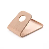 2021 Hot Selling Real Curved Wooden Mobile Phone Holder Simple Bracket voor iPhone Samsung Tablet PC