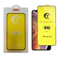 Dla iPhone XS MAX XR X 7 8 PLUS 9D Clear Curved Hartred Glass Screen Protection Protective Full Cover Glue Cover Film 6 6s