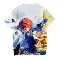 T-shirts Hommes Manteau FRDUN 2021 My Hero Academia Saison 4 Anime 3D Imprimer Port d'enfants Garçon / fille Enfants T-shirt à manches courtes