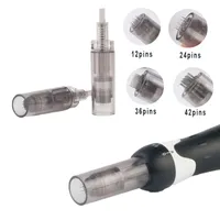 Grijze kleurvervanging naaldcartridges 9/12/36/42 pins / Nano voor Dermapen 3 Cosmopen Dr Pen A7 Microneedle