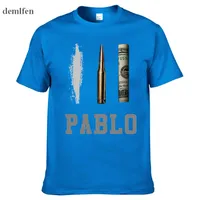 패션 - 여름 새로운 브랜드 의류 T 셔츠 남성 Narcos Pablo Escobar T 셔츠 코튼 힙합 ​​O 넥 티셔츠 탑스