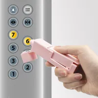 No toque Pressione o botão de ferramenta de elevador Artefato Evitando sem contato de porta de plástico abridor de proteção de segurança ferramentas de viagem Acessórios 6 5LB E19