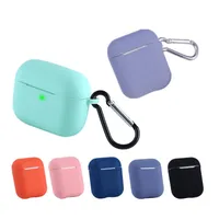 With Key Chain Ultra Thin Soft Silicone TPU Cover for Apple Airpods Case for Airpods pro TWS Headset Cases Wireless Earbuds Bags