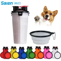 Camp Kitchen Hund Wasserflasche, tragbare Haustier-Reiseflasche, dicht besiedelt Outdoor-Trinkbecher mit Schüssel Spender für das Spielen von Wanderungen