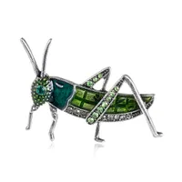 mini-cristal coloré Grasshopper Broche de pour les femmes / hommes en gros Très beau cerf strass pavot Broche Pins Broches Noël