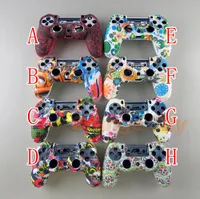 Camouflage Case Graffiti Studded Dots Silicone Rubber Gel Skin for Sony PS4 Slim/Pro Controller Cover Case for Dualshock4