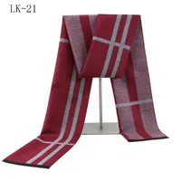 Fashion Strips Plaid Long Scarf Men&#039;s Cheap Business Casual Scarfs Formal Scarfs Soft Christmas Gift To Men Winter Warm Cashmere Scarves
